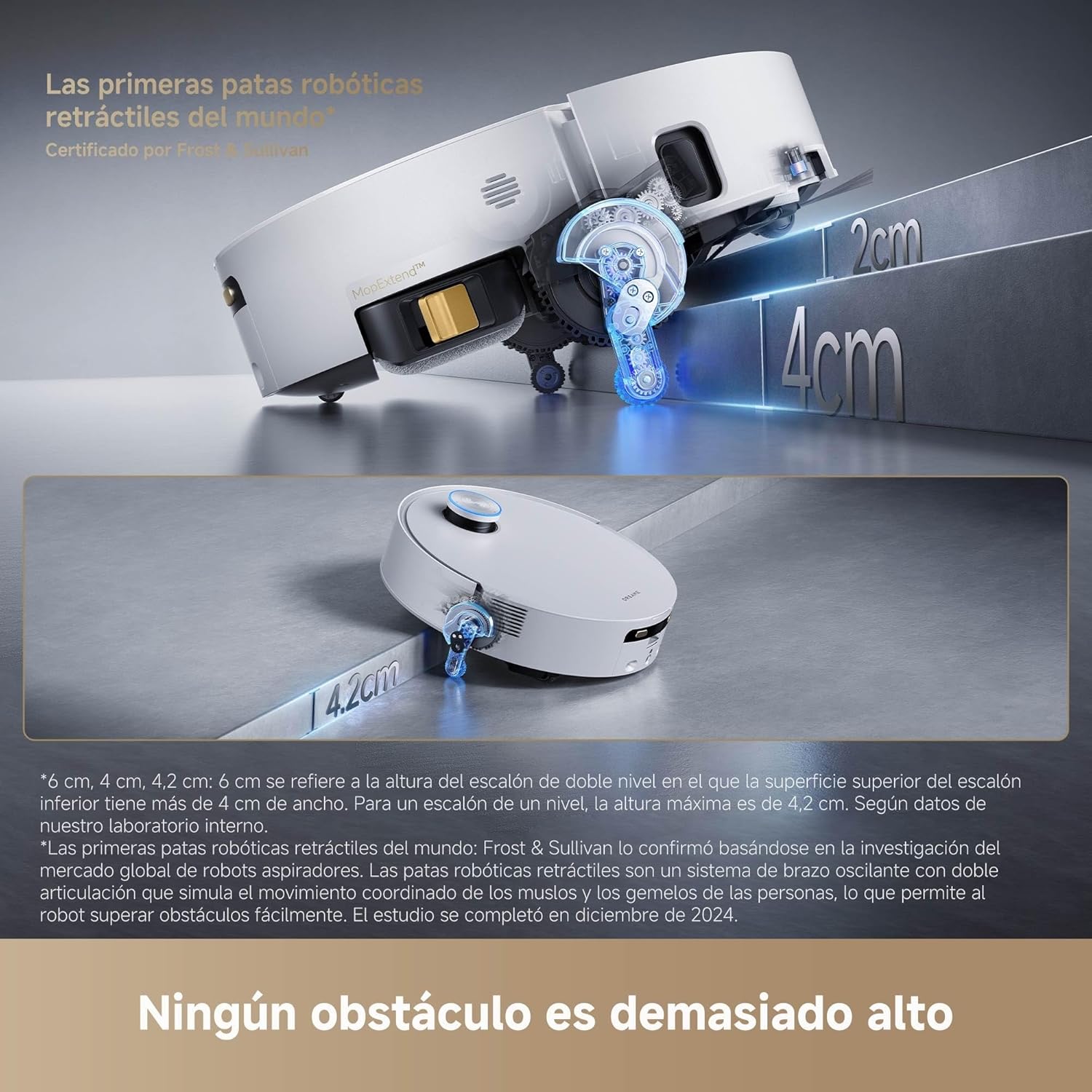 Dreame – Aqua10 Ultra Track Robot aspirador y fregasuelos negro con base automática para hogar - BricoandPool