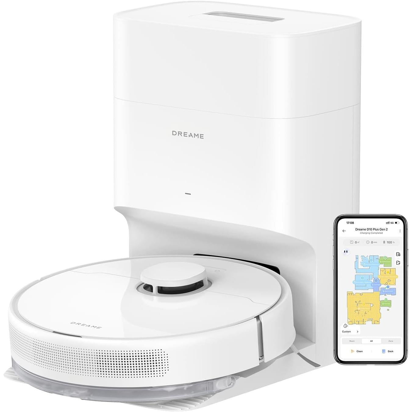 Dreame – D10 Plus Gen 2 Robot aspirador con autovaciado para hogar - BricoandPool