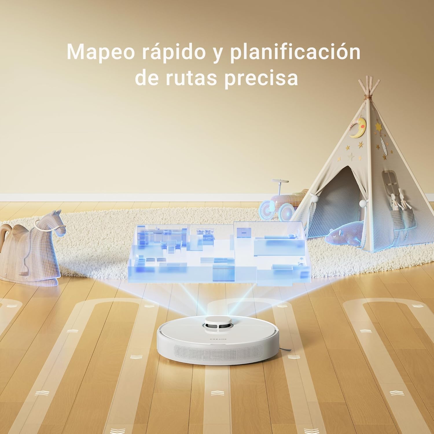 Dreame – D9 Max Gen 2 Robot aspirador blanco para hogar - BricoandPool