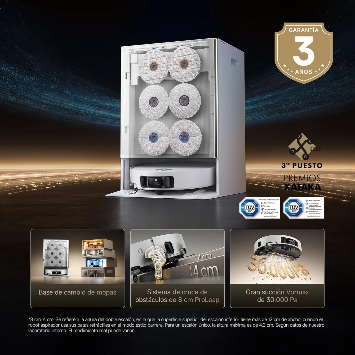 Dreame – Matrix10 Ultra robot aspirador Negro - BricoandPool