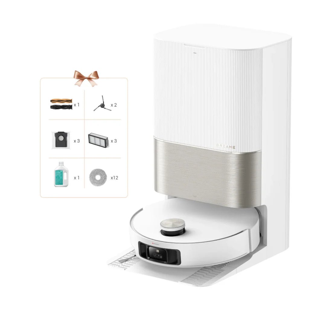 Dreame – X50 Ultra Complete Robot aspirador y fregasuelos blanco con base automática para hogar - BricoandPool