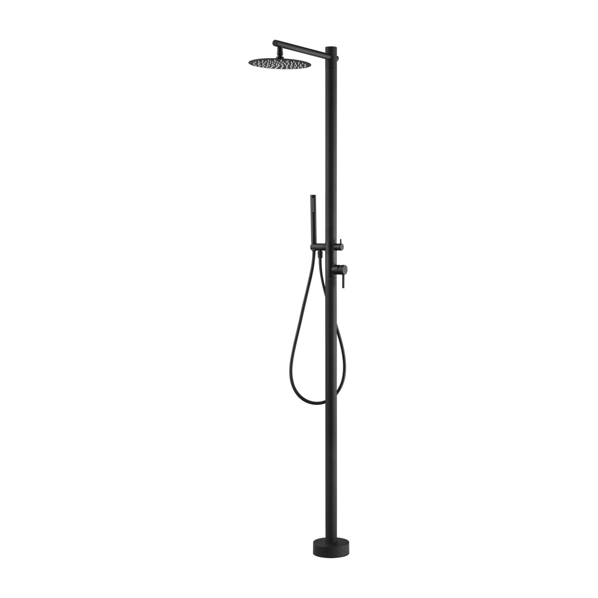 Ducha de piscina KANSAS Negro mate - BricoandPool