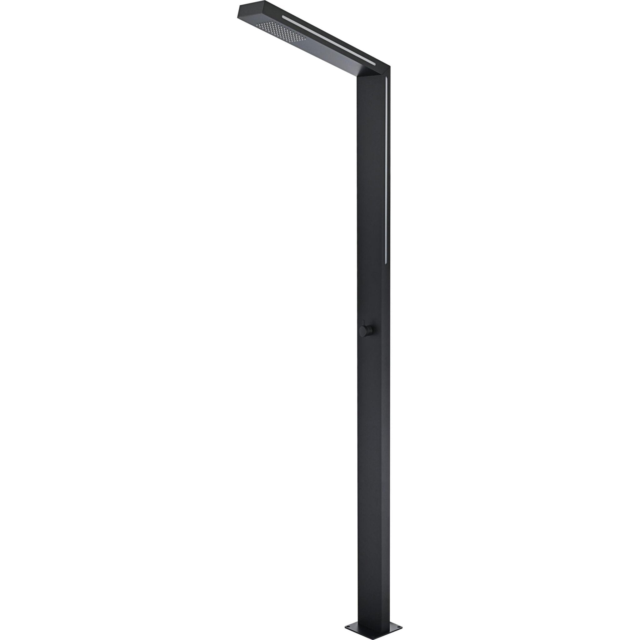 Ducha de piscinaSENSE LED LIGHT Negro mate - BricoandPool