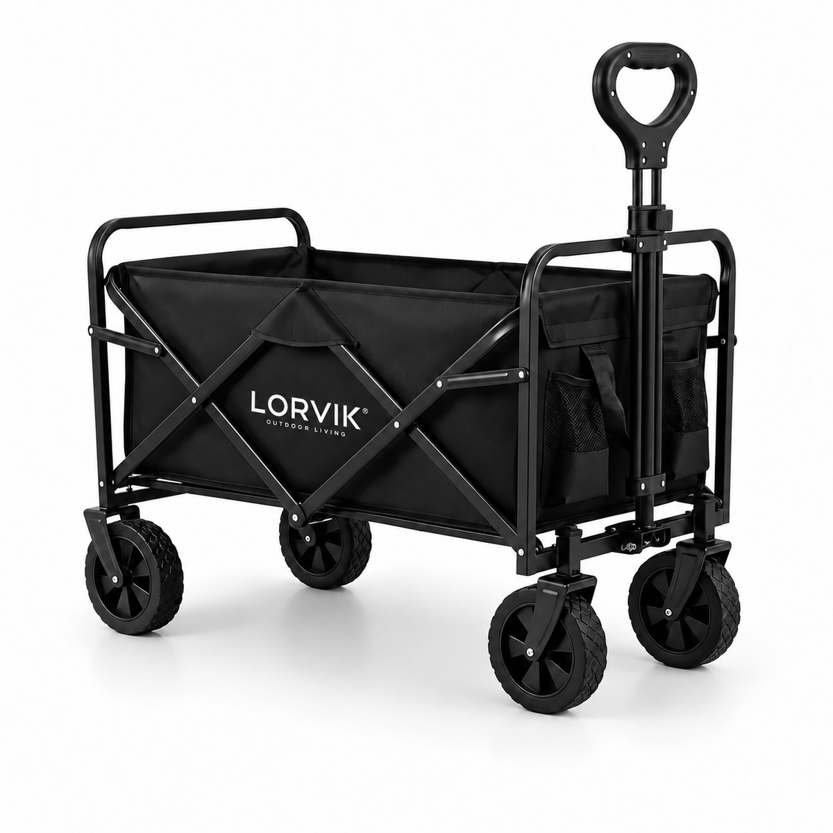 Carrello pieghevole XXL fuoristrada 150 kg 91×51×64 cm Oxford 600D 100L spiaggia giardino campeggio