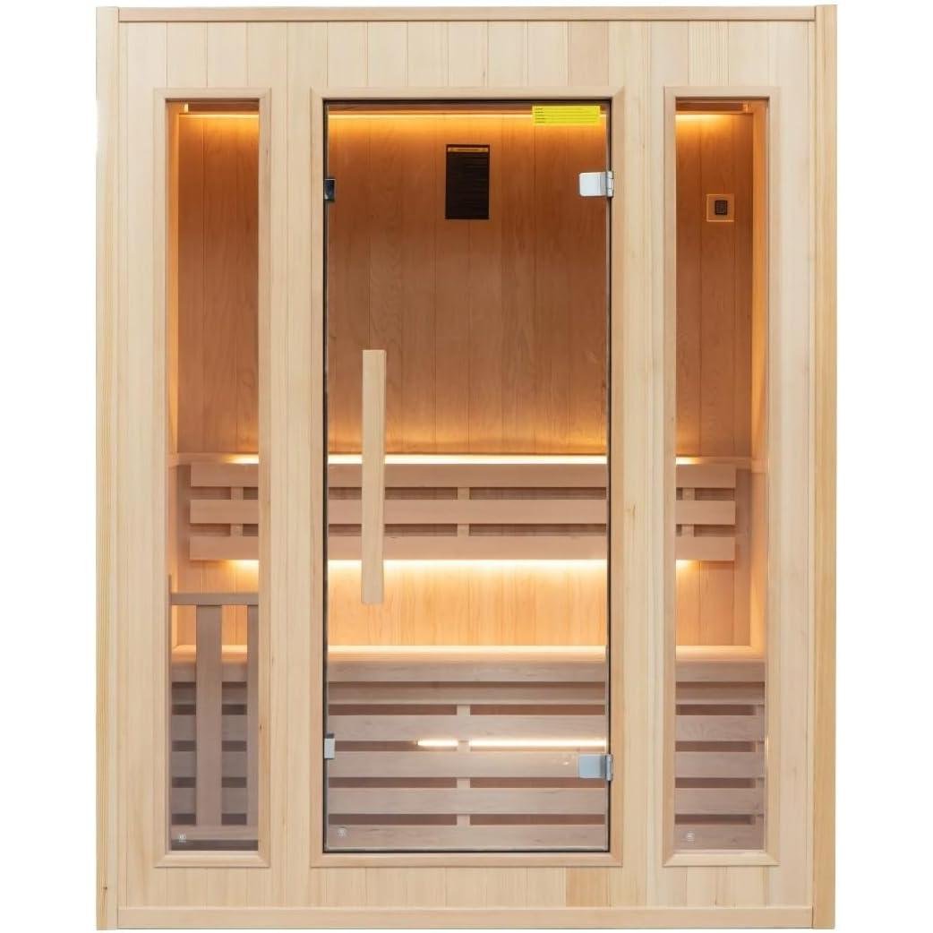 France Sauna - Zen 3 Sauna tradicional de vapor - BricoandPool