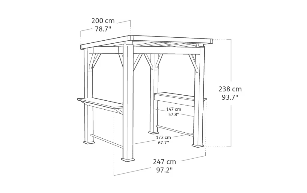 Keter - Grillpavillon Signature braun