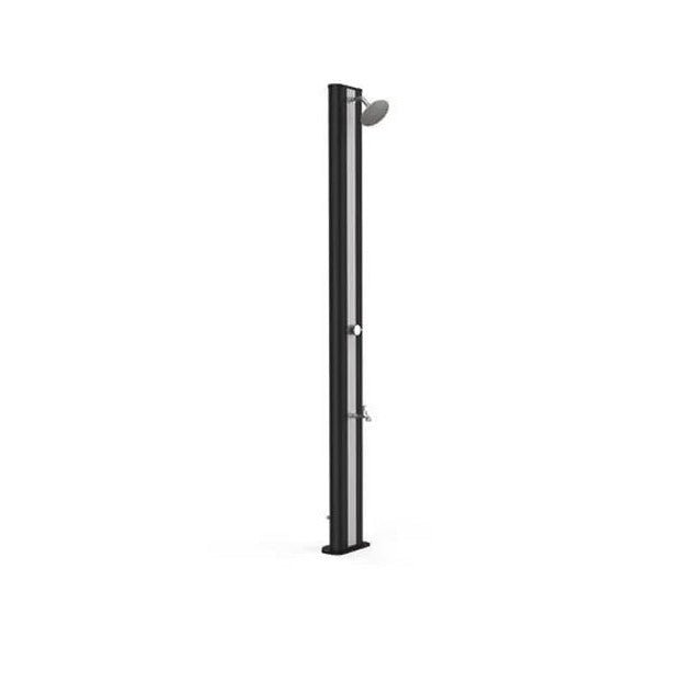 Gre - Ducha solar 40 l de PVC color negro con grifo lavapiés - BricoandPool