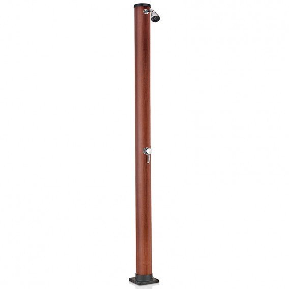 Gre - Ducha solar de 20 litros PVC aspecto madera AR1020W - BricoandPool