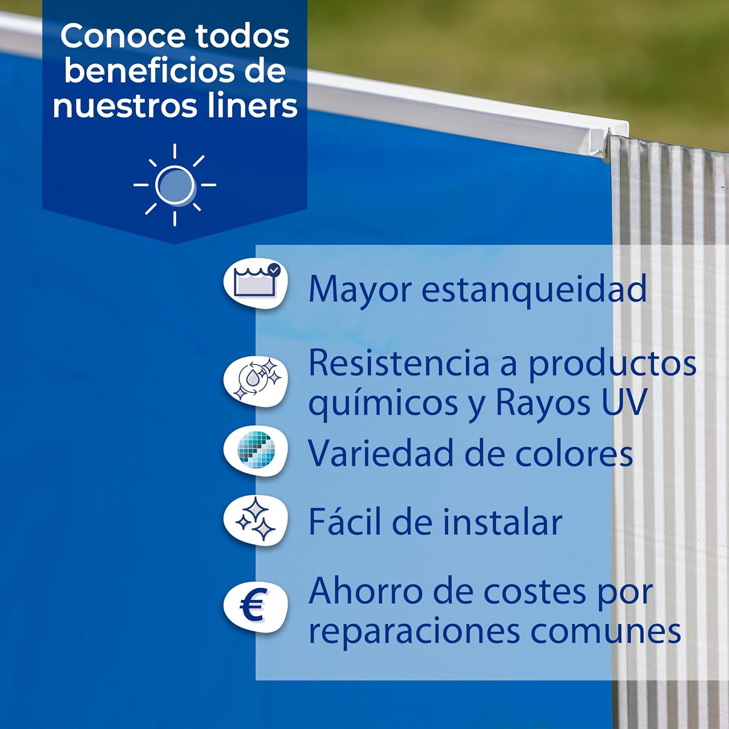 Gre - Liner para piscina de acero forma de 8 de 120 CM de altura - BricoandPool