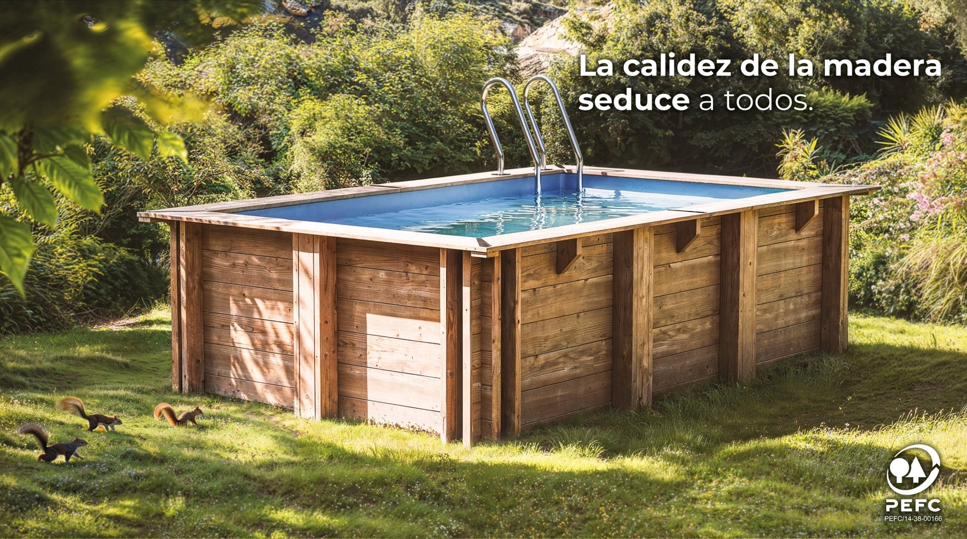 Gre - Piscina de madera Sunbay Vasto 428x136 - BricoandPool
