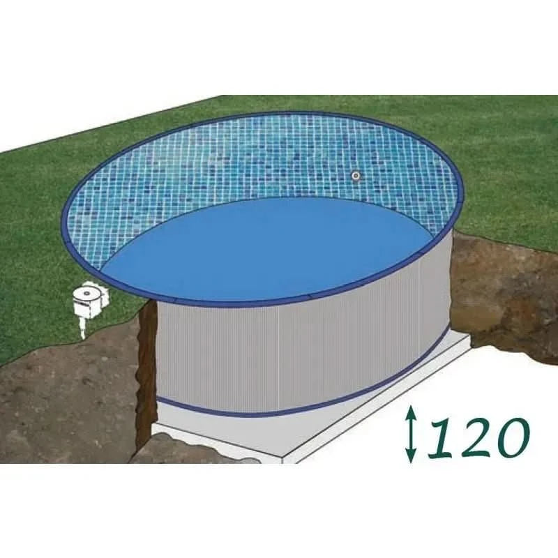Gre - Piscina enterrada Sumatra circular en kit - BricoandPool