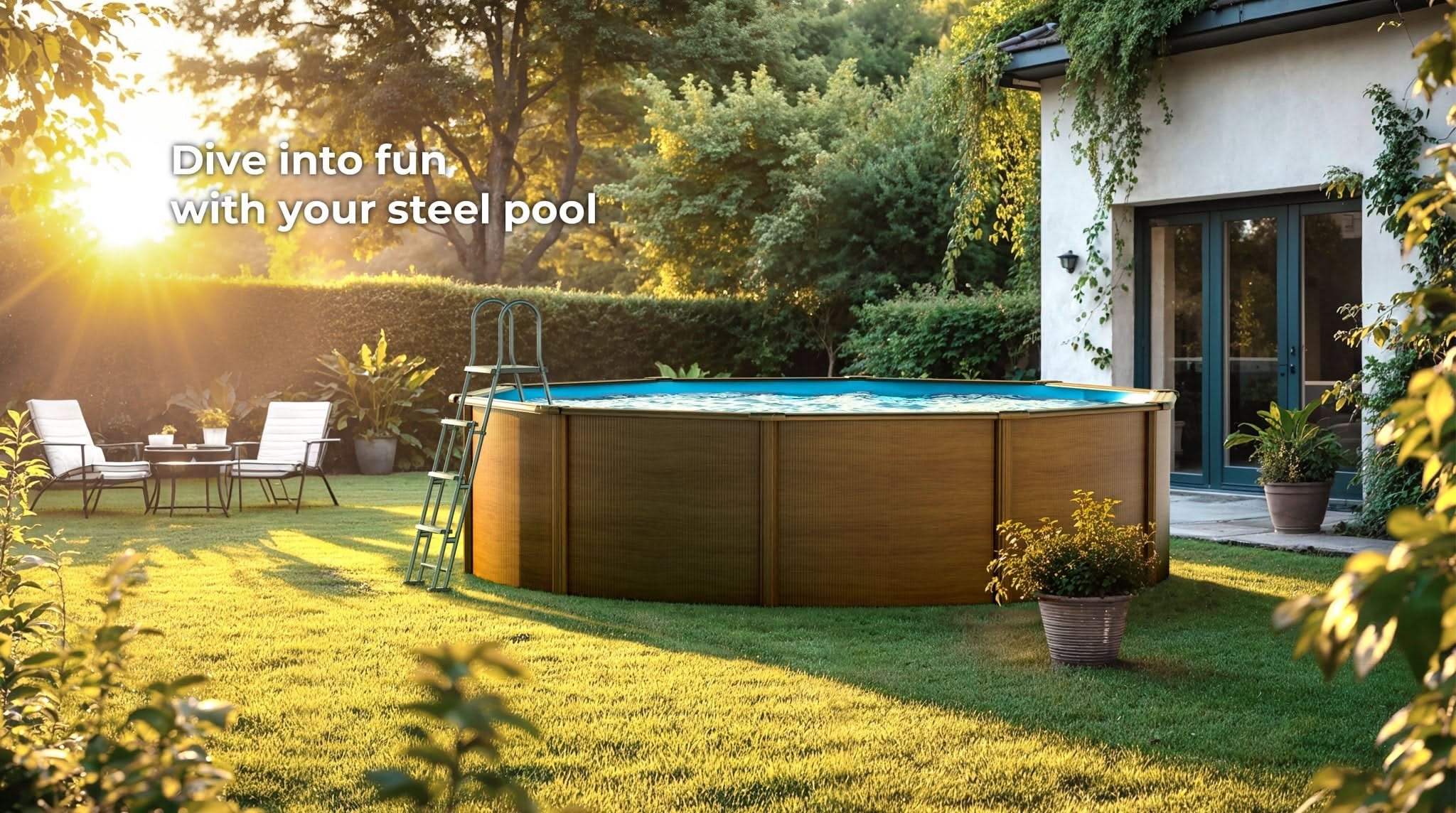Gre - Piscina Mauritius Plus circular - BricoandPool