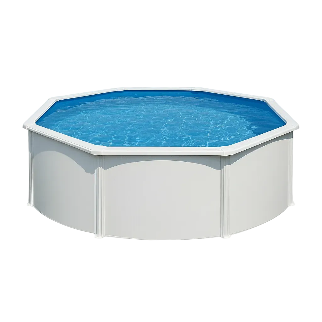 Gre - Piscina Wet circular chapa blanca depuradora - BricoandPool