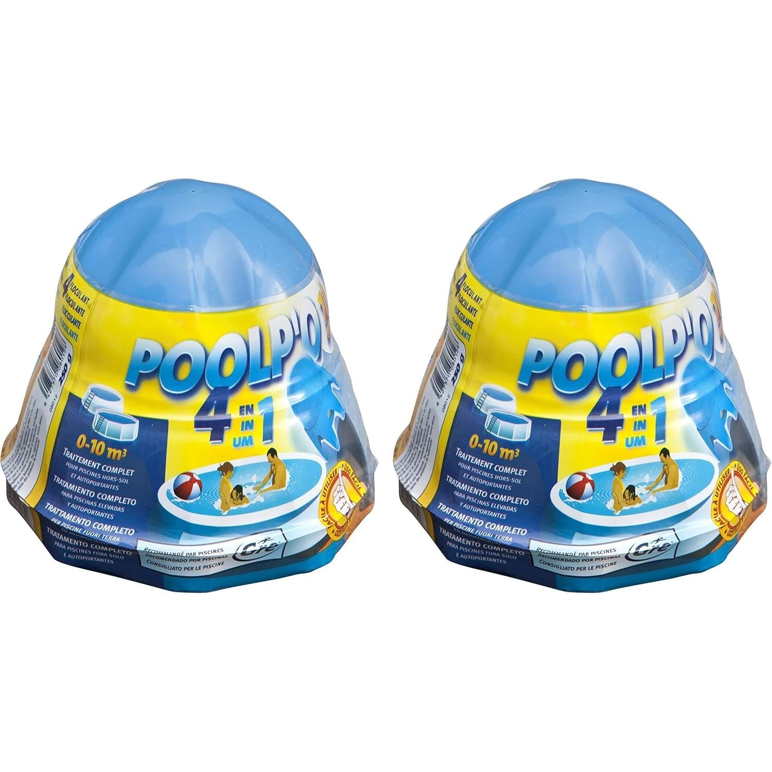 Gre – POOLP’O dosificador flotante 0–10 m³ 250 g pack 2 para piscina - BricoandPool