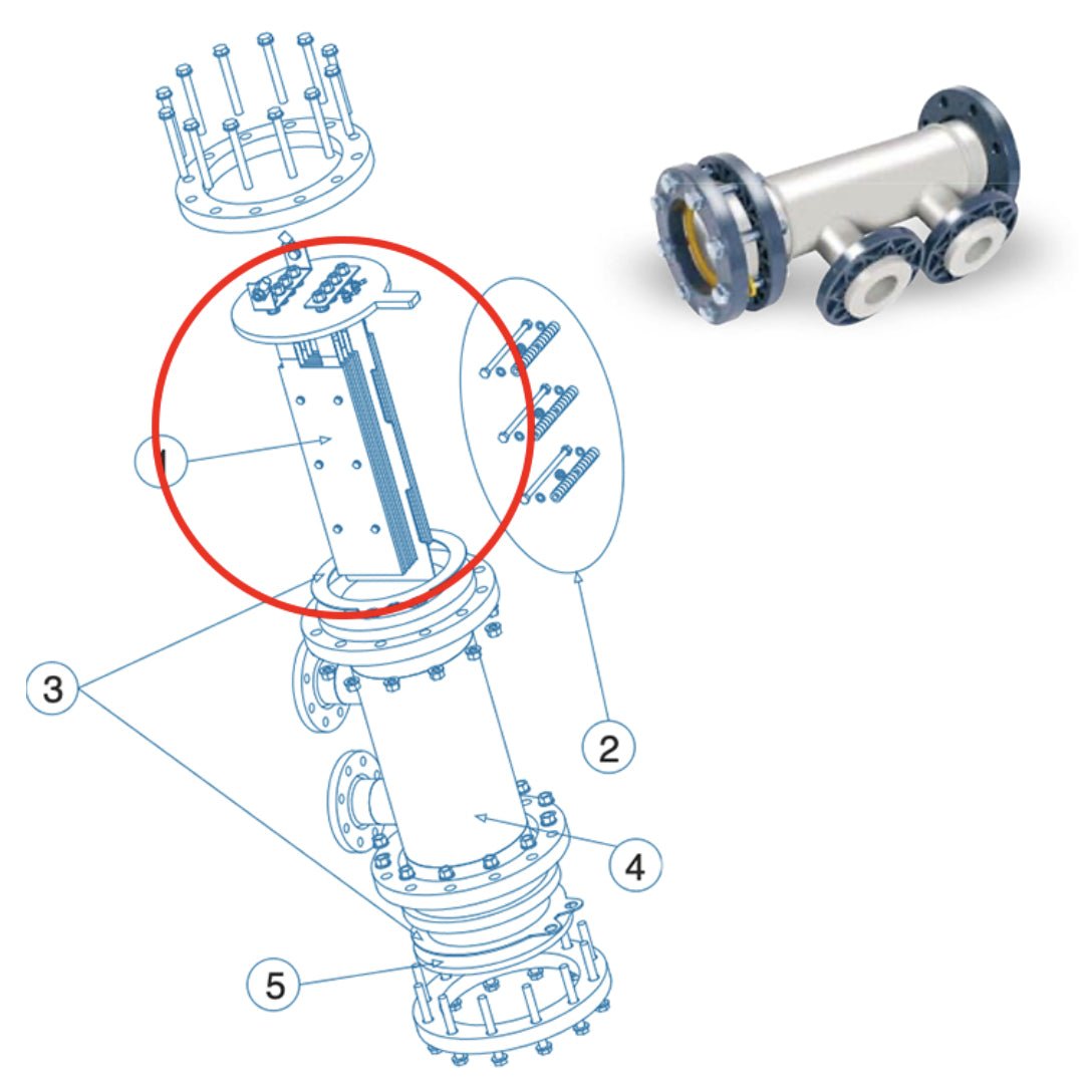 IDEGIS - Electrodo célula Serie Domotic DOM - 50 - 80 - 120 - 180 - 300 LS Industrial - BricoandPool