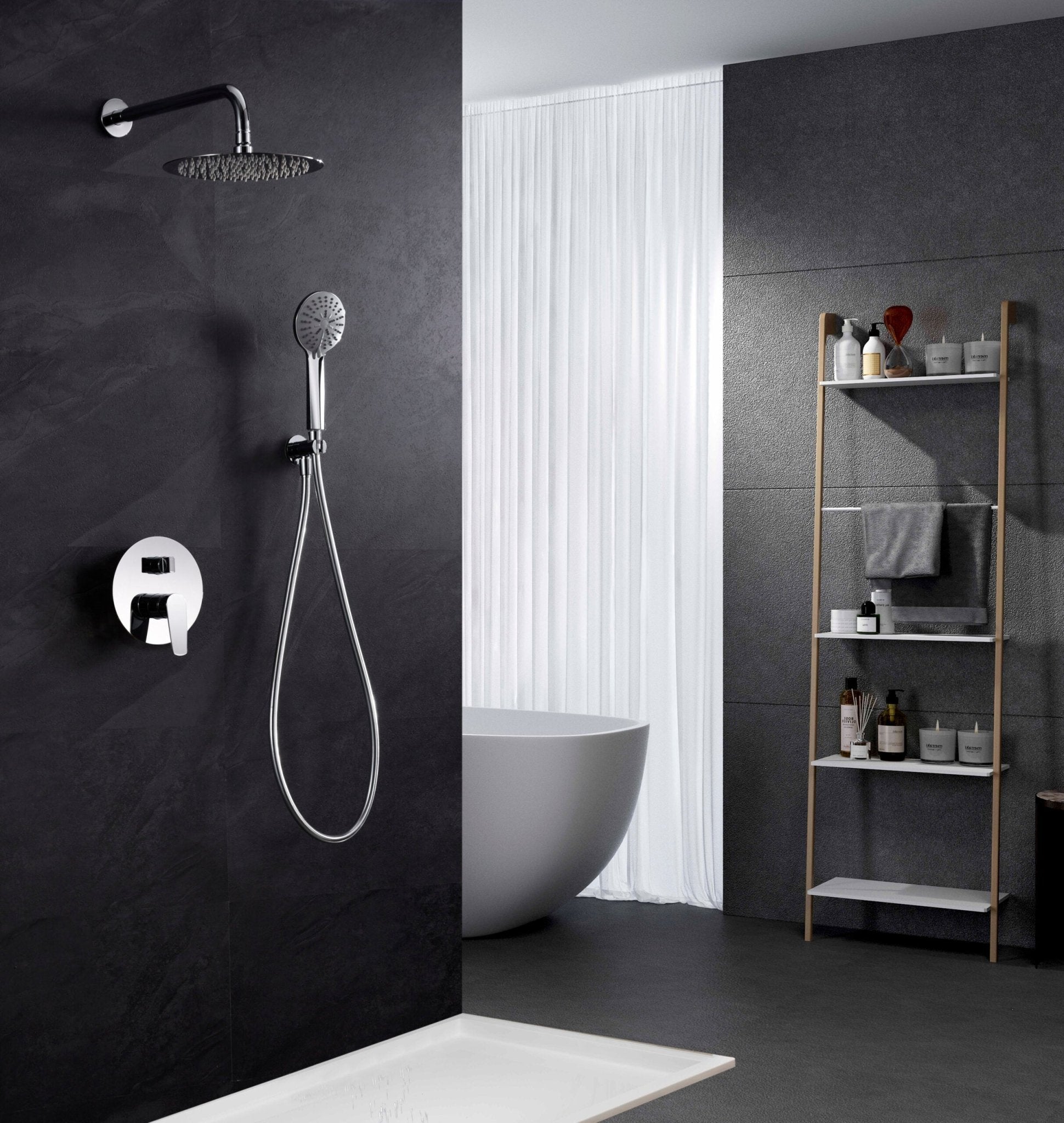 Imex - Conjunto de ducha empotrado monomando Belgica - BricoandPool