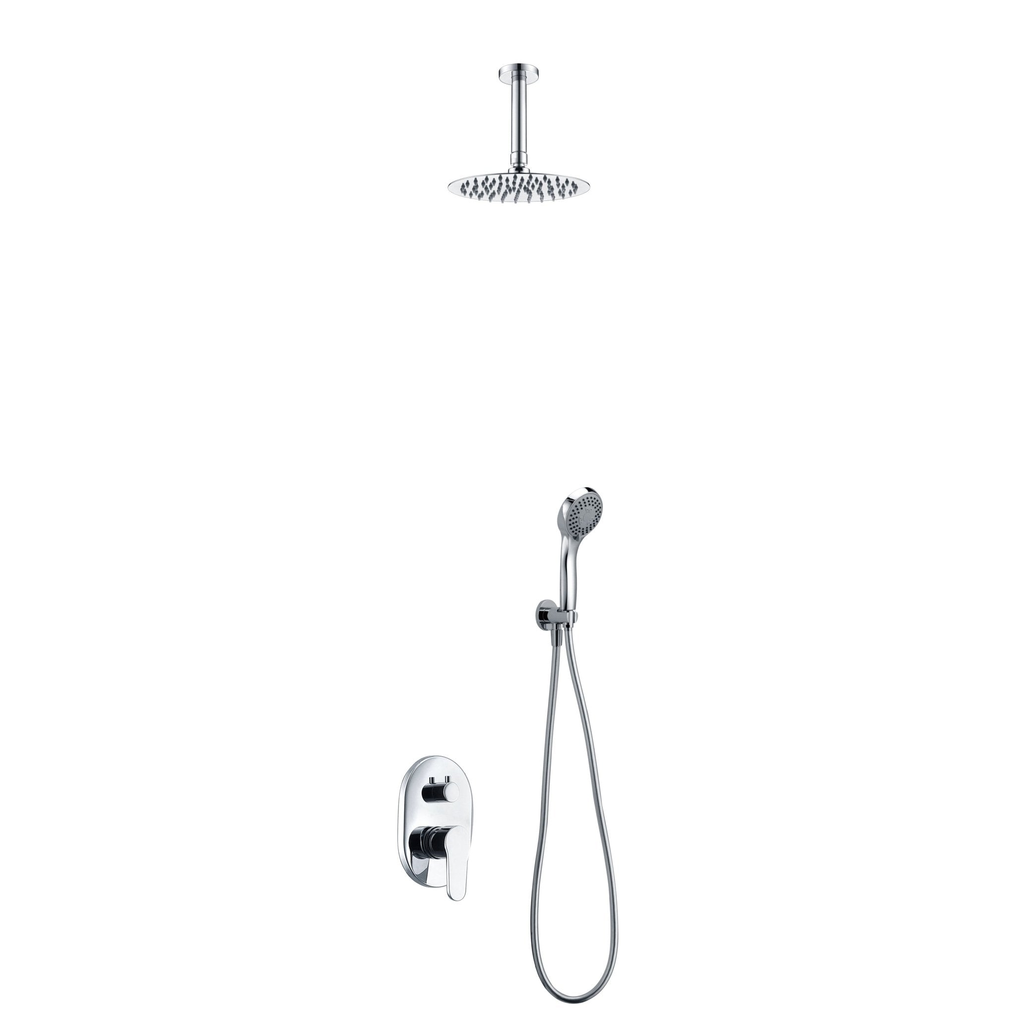 Imex - Conjunto de ducha empotrado monomando Mónaco - BricoandPool