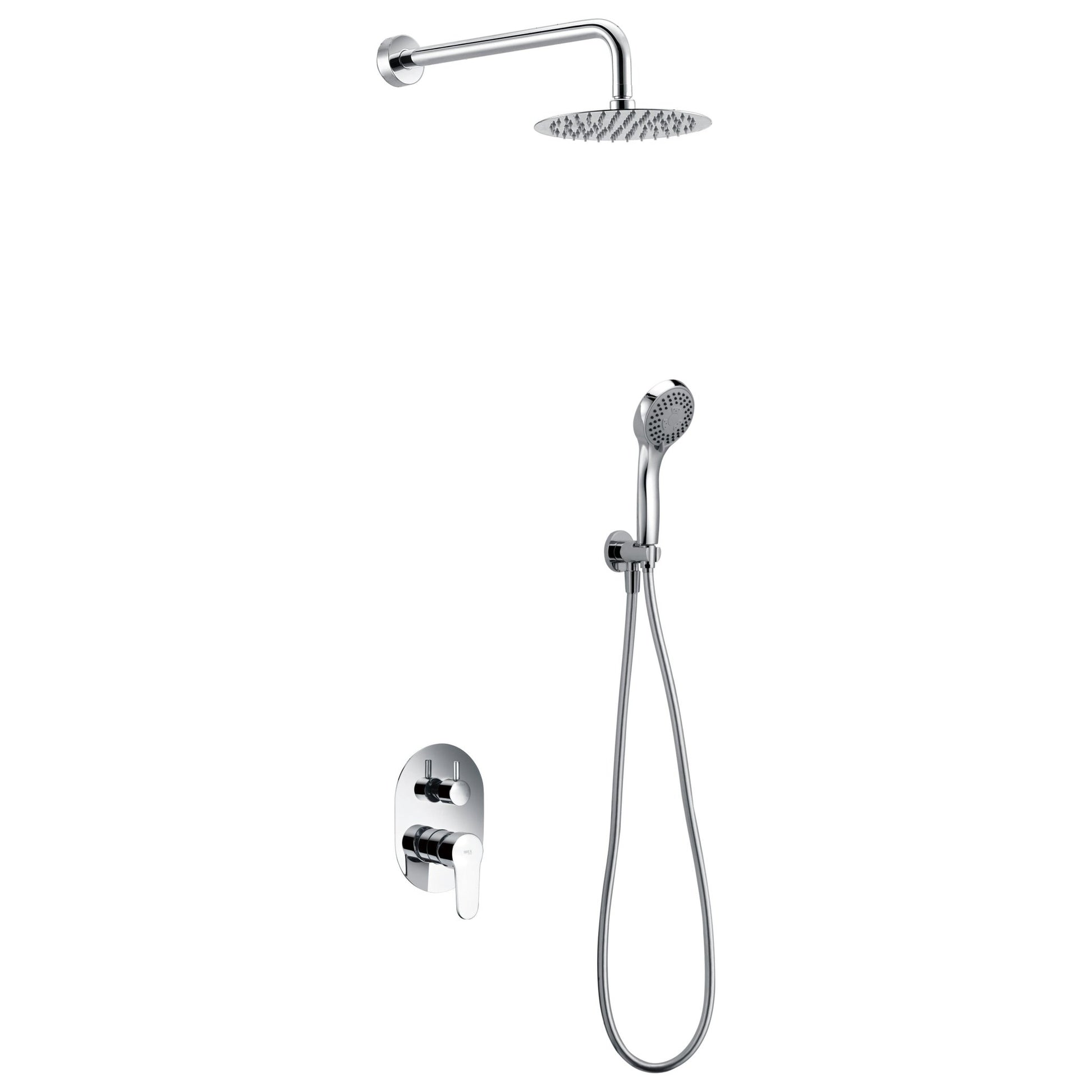 Imex - Conjunto de ducha empotrado monomando Oslo - BricoandPool