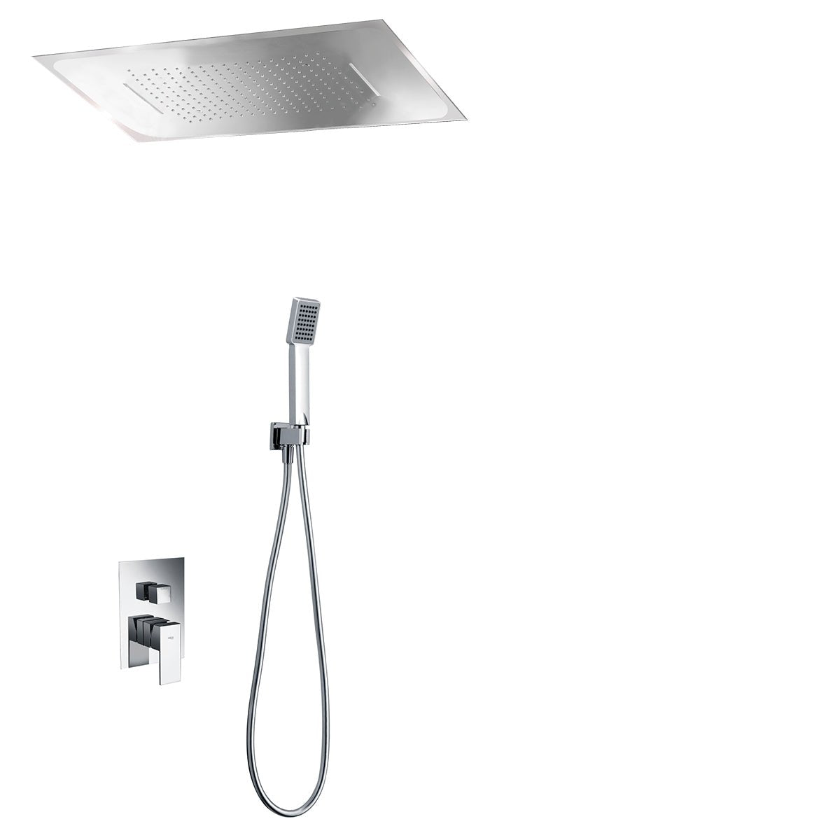Imex - Conjunto de ducha empotrado monomando Sumatra con premarco - BricoandPool