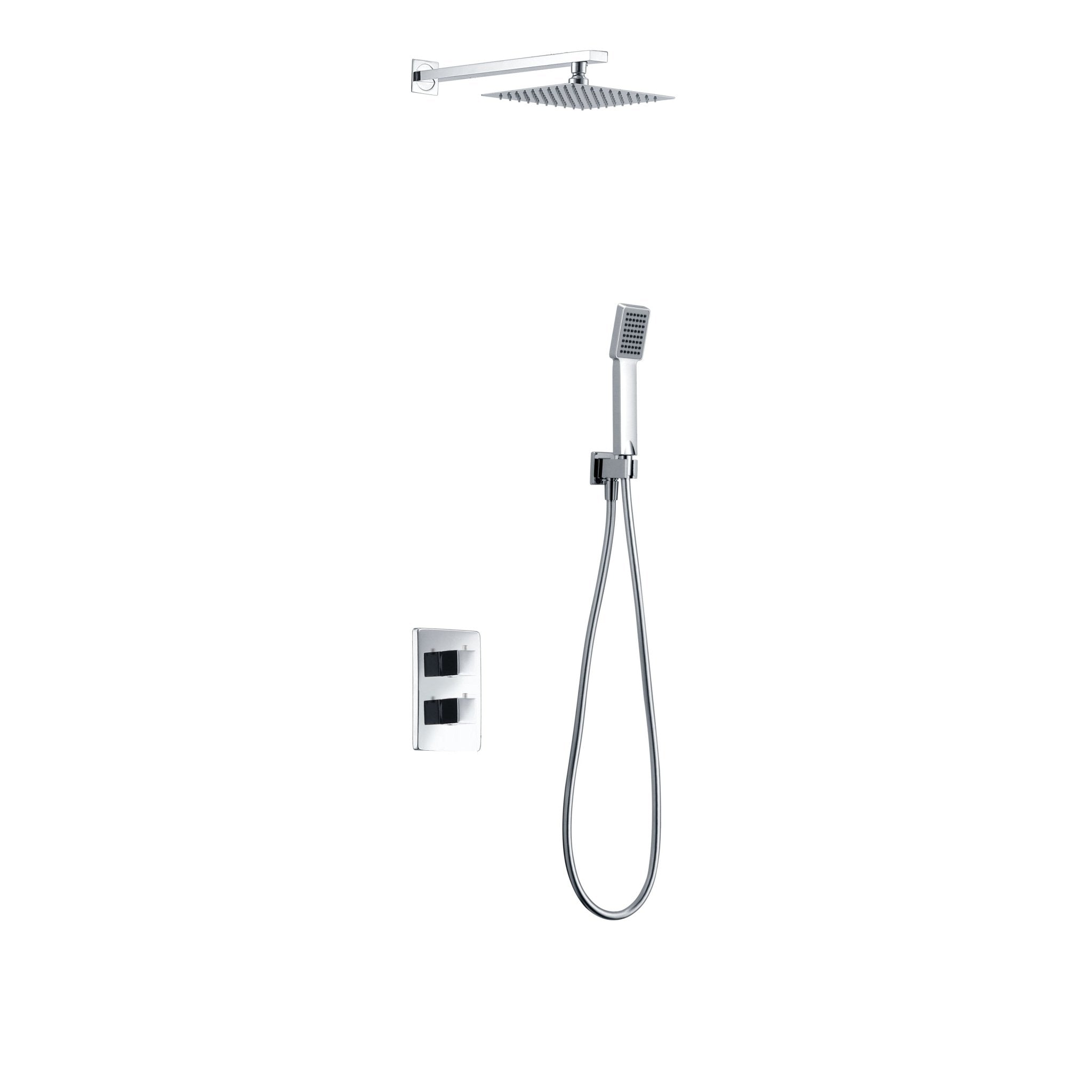 Imex - Conjunto de ducha empotrado termostático Cies - BricoandPool