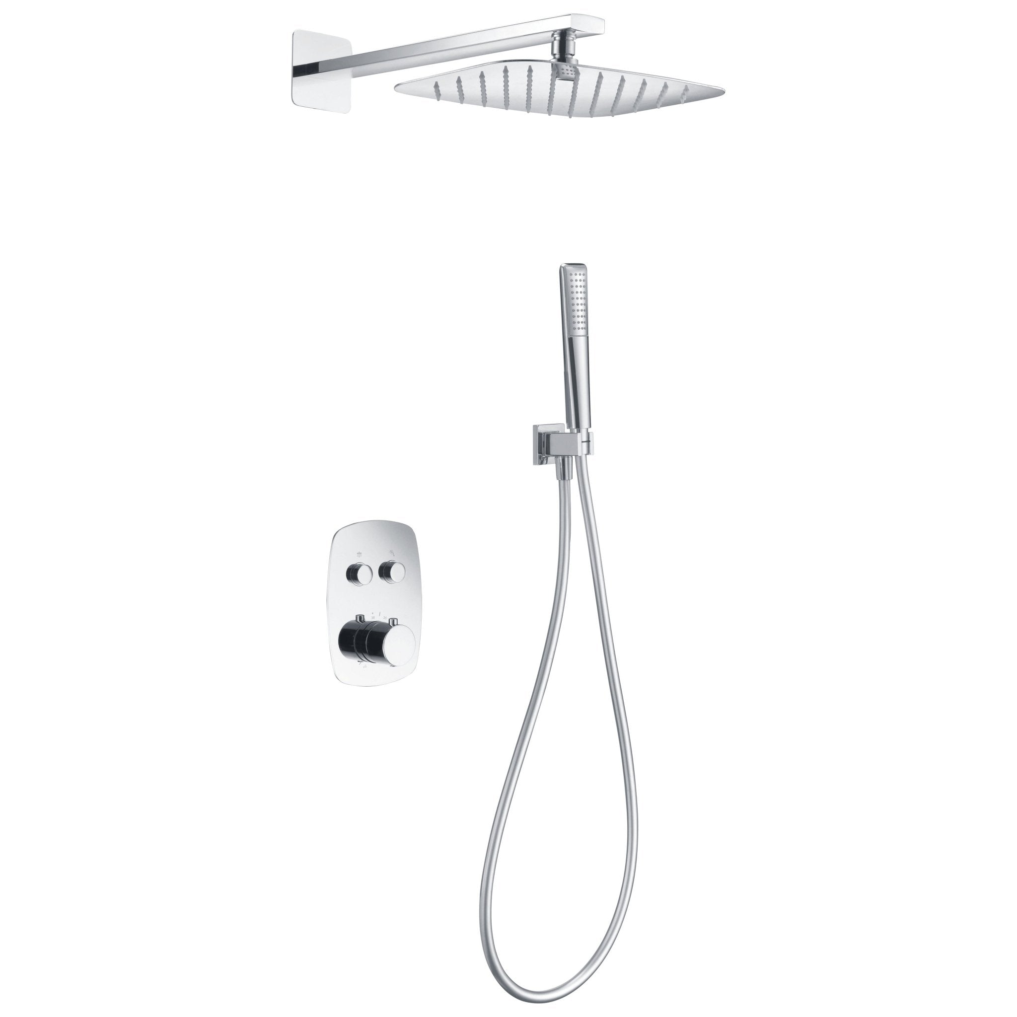 Imex - Conjunto de ducha empotrado termostático Hidra - BricoandPool