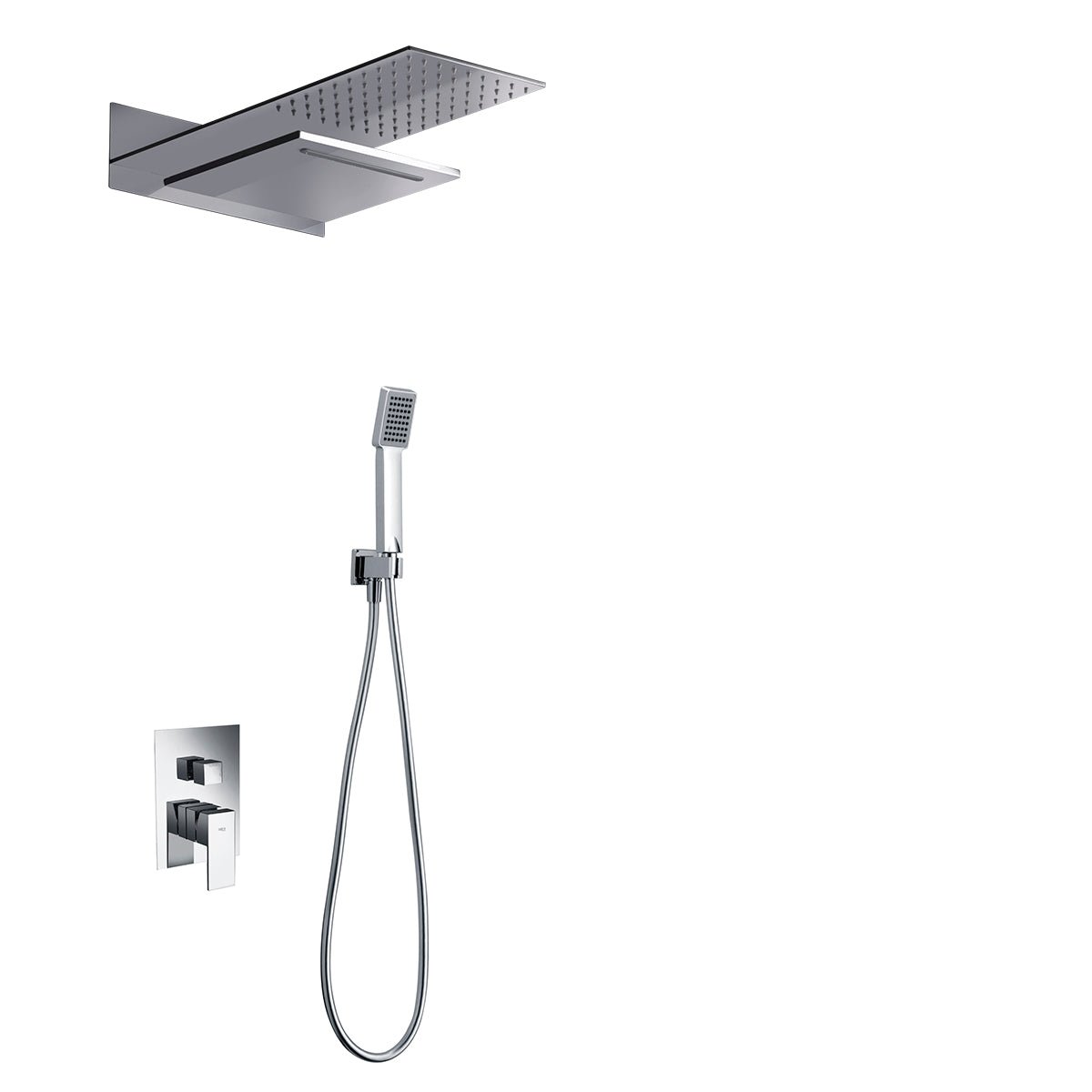 Imex - Conjunto de ducha empotrado termostático Rodas - BricoandPool