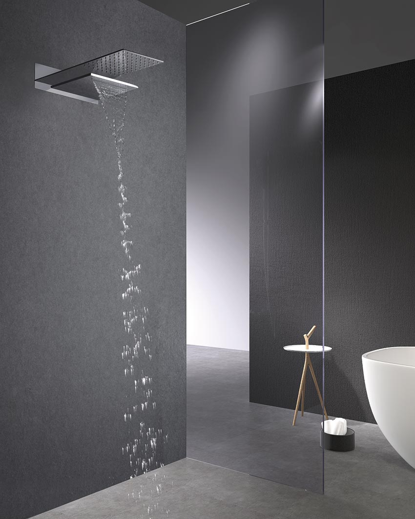 Imex - Conjunto de ducha empotrado termostático Rodas - BricoandPool