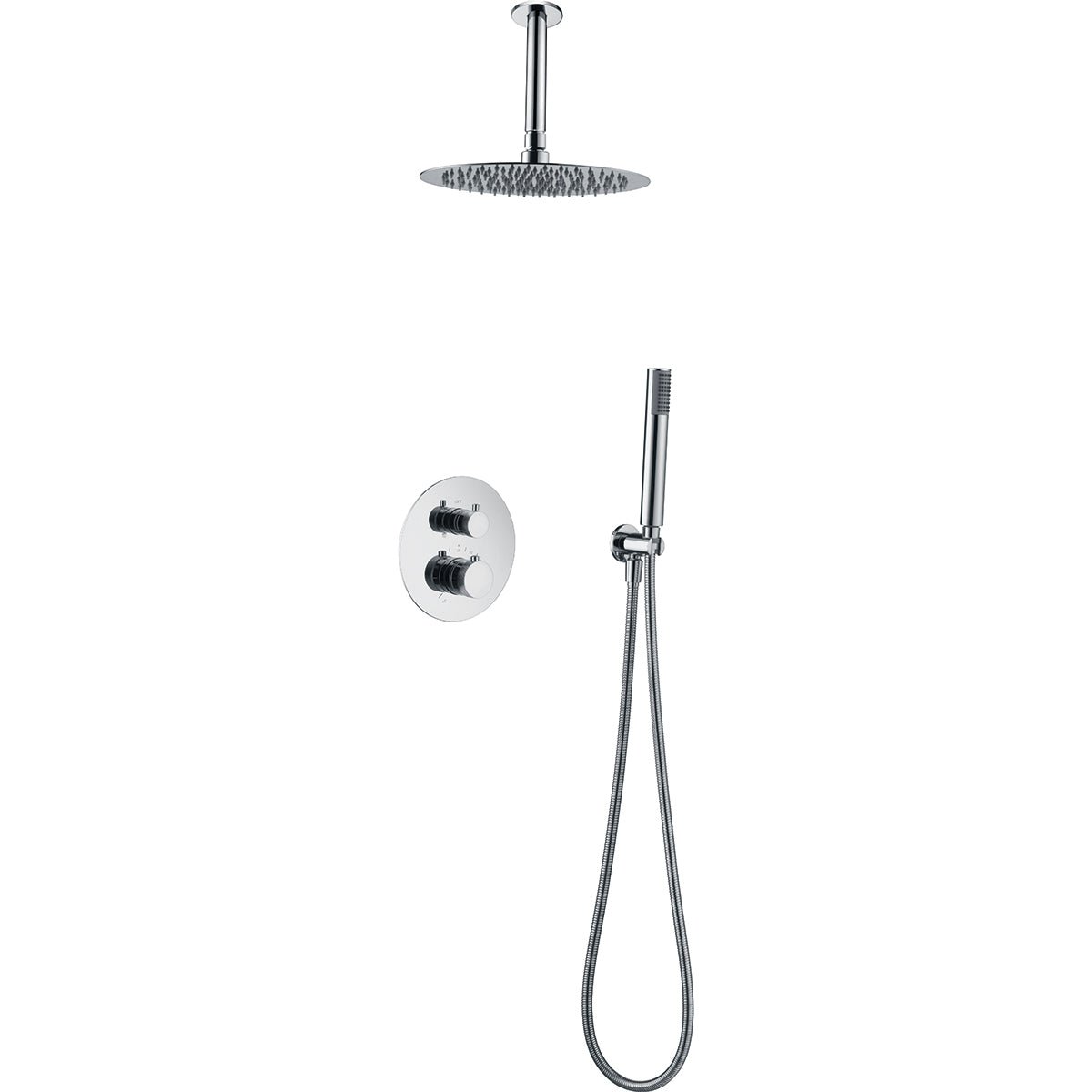 Imex - Conjunto de ducha empotrado termostático Top - BricoandPool