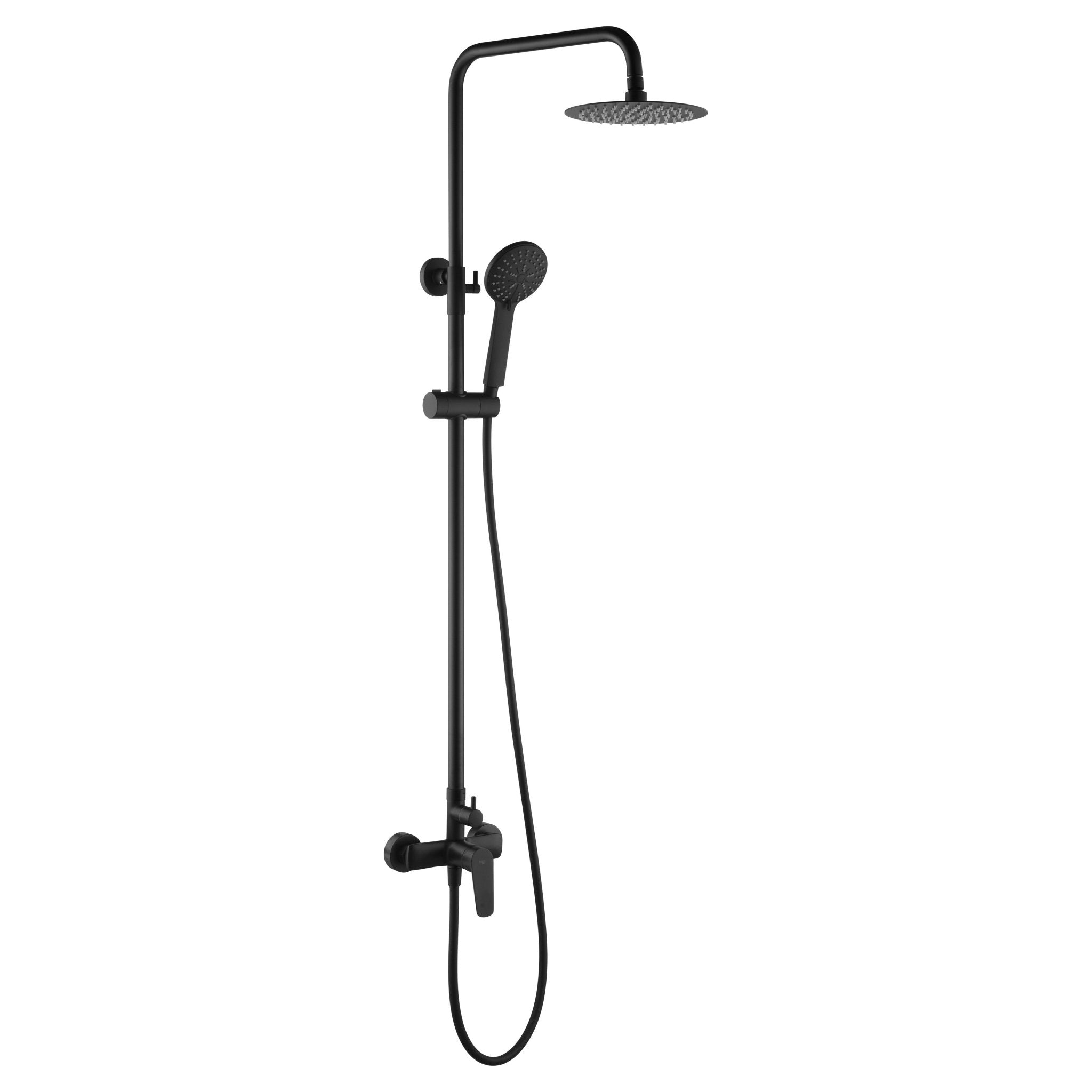 Imex - Conjunto de ducha monomando Bélgica negro mate - BricoandPool