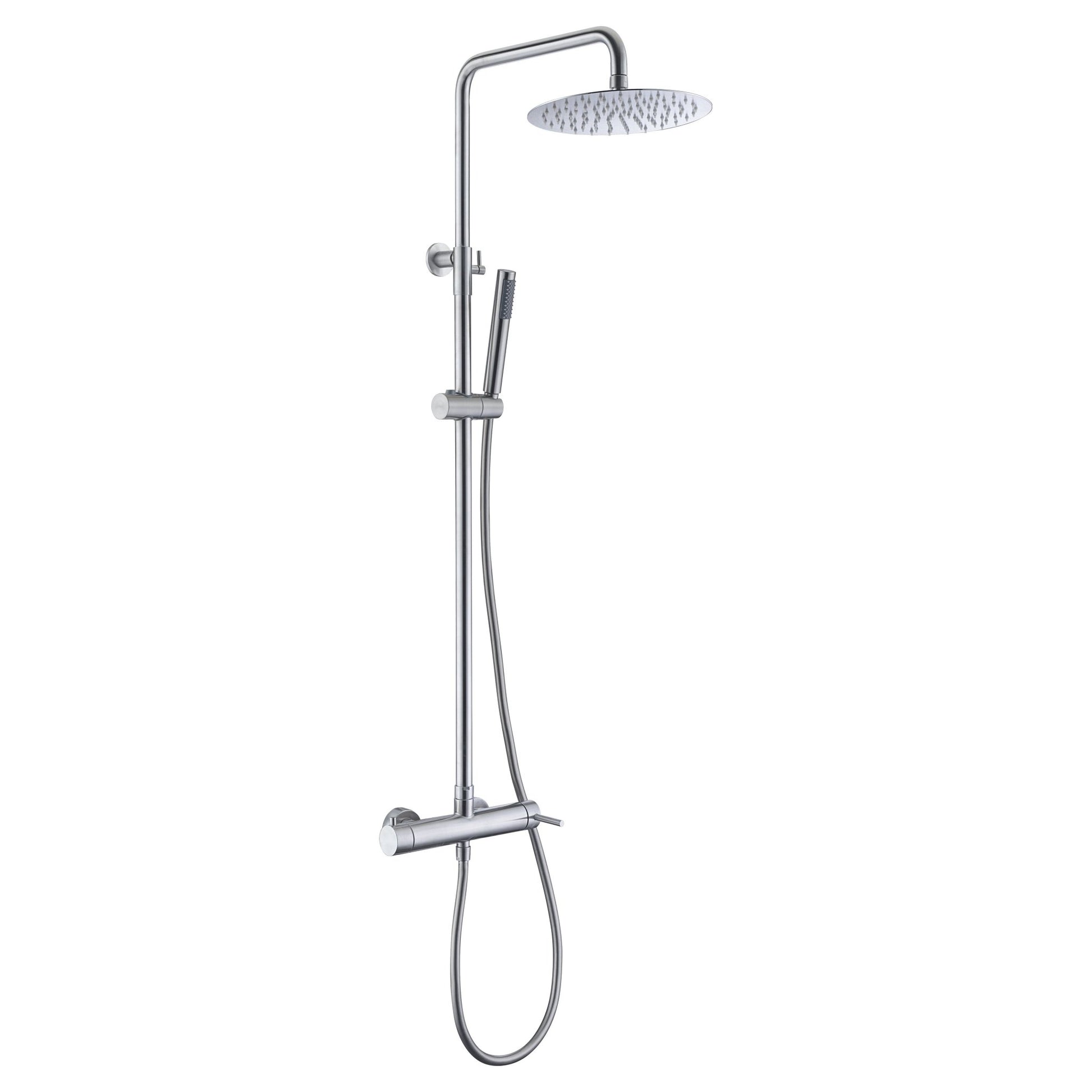 Imex - Conjunto de ducha monomando Moscú acero S.316 - BricoandPool