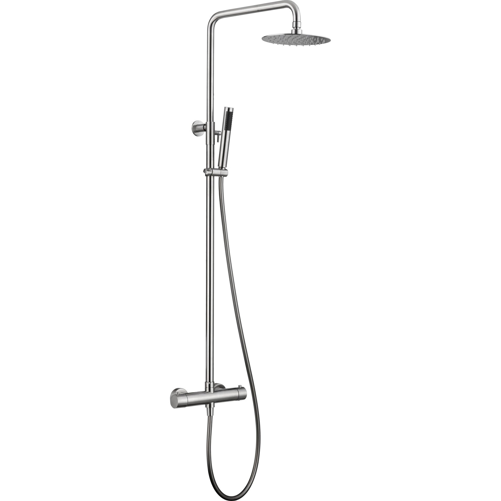 Imex - Conjunto de ducha termostático Moscú acero S.316 - BricoandPool