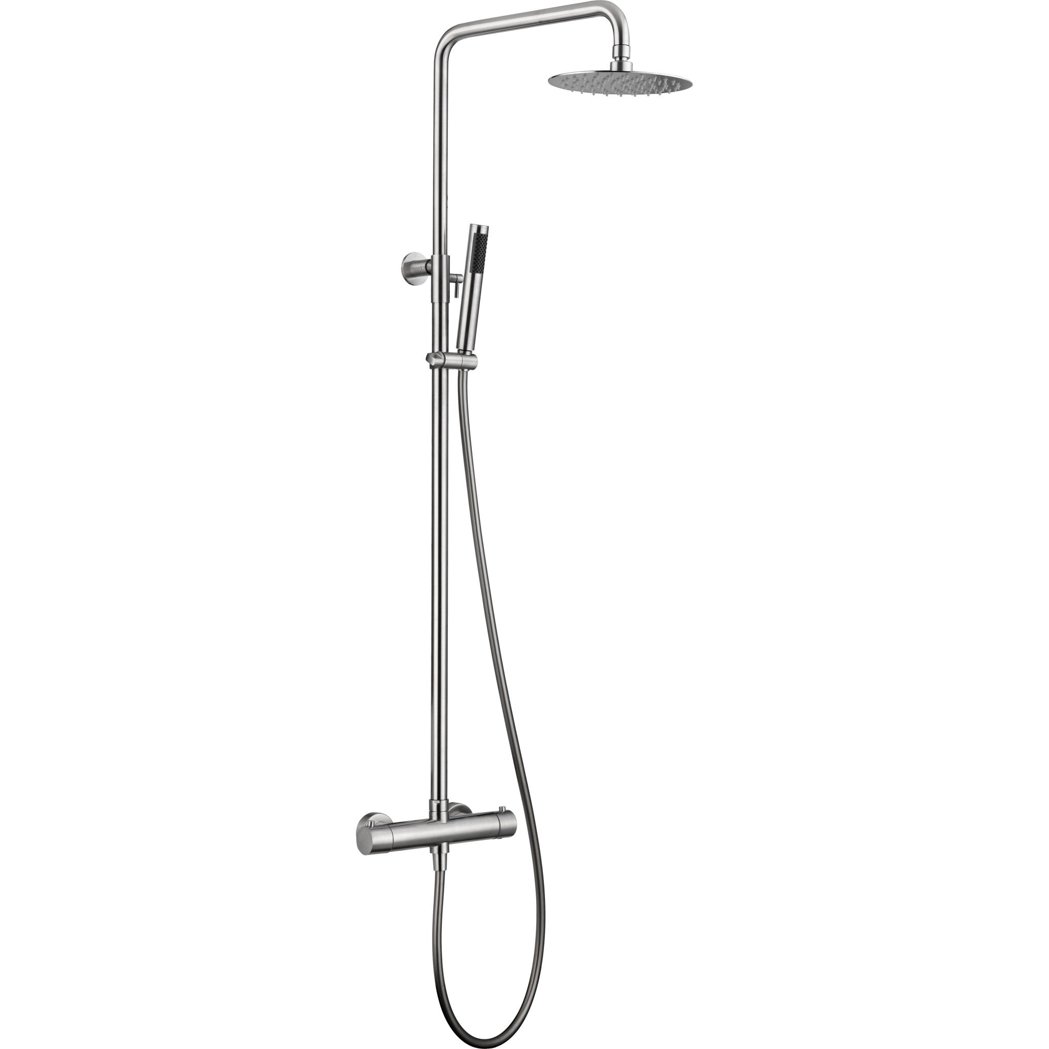 Imex - Conjunto de ducha termostático Moscú acero S.316 - BricoandPool