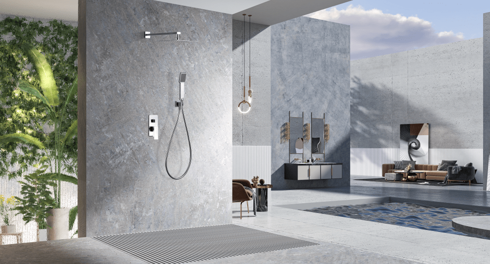 Imex - Conjunto ducha monomando empotrado Pisa - BricoandPool
