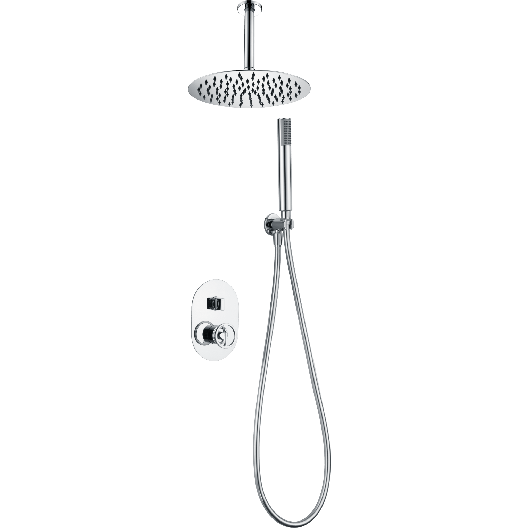 Imex - Conjunto ducha monomando empotrado Vesubio - BricoandPool