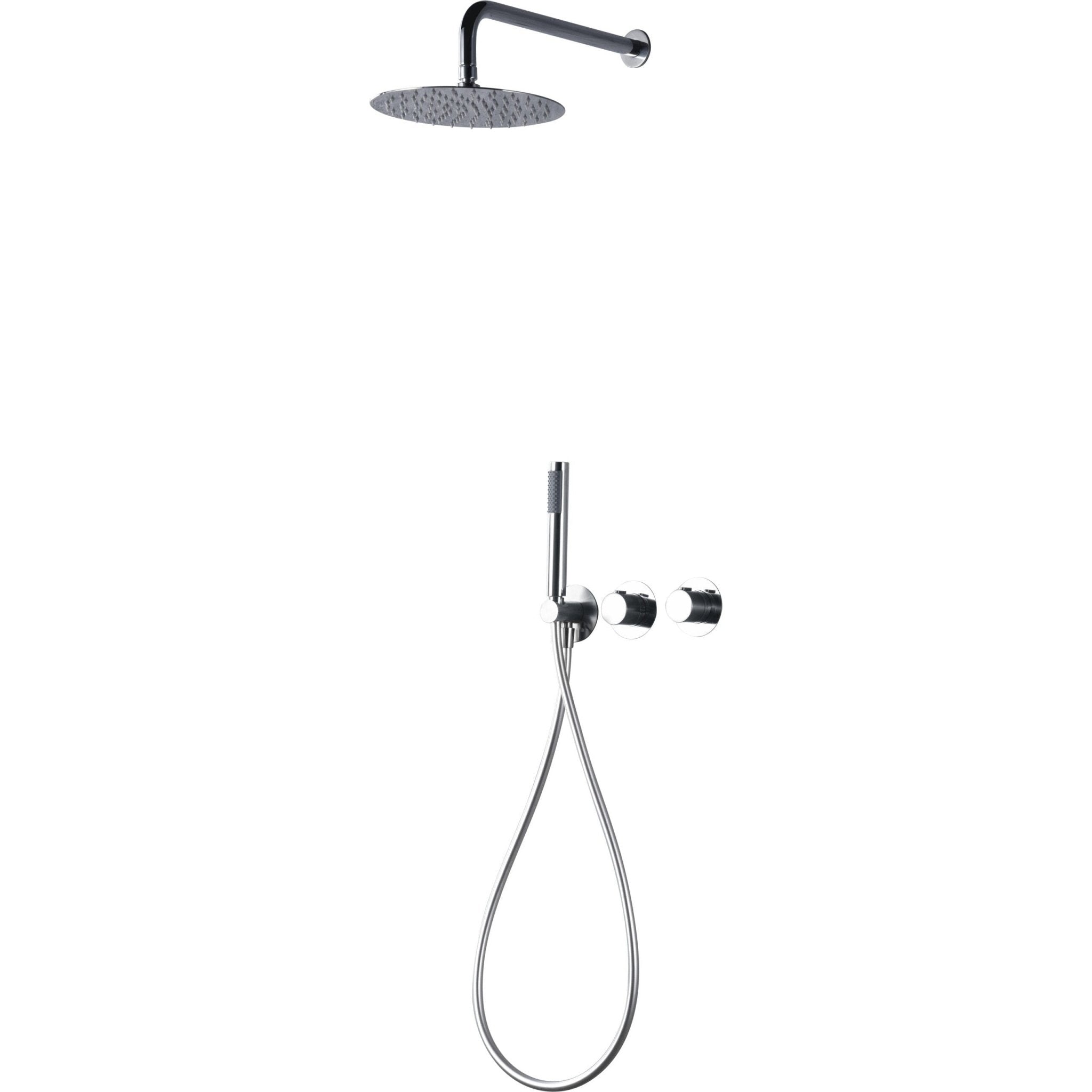 Imex - Conjunto ducha termostático empotrado Assen cromo - BricoandPool