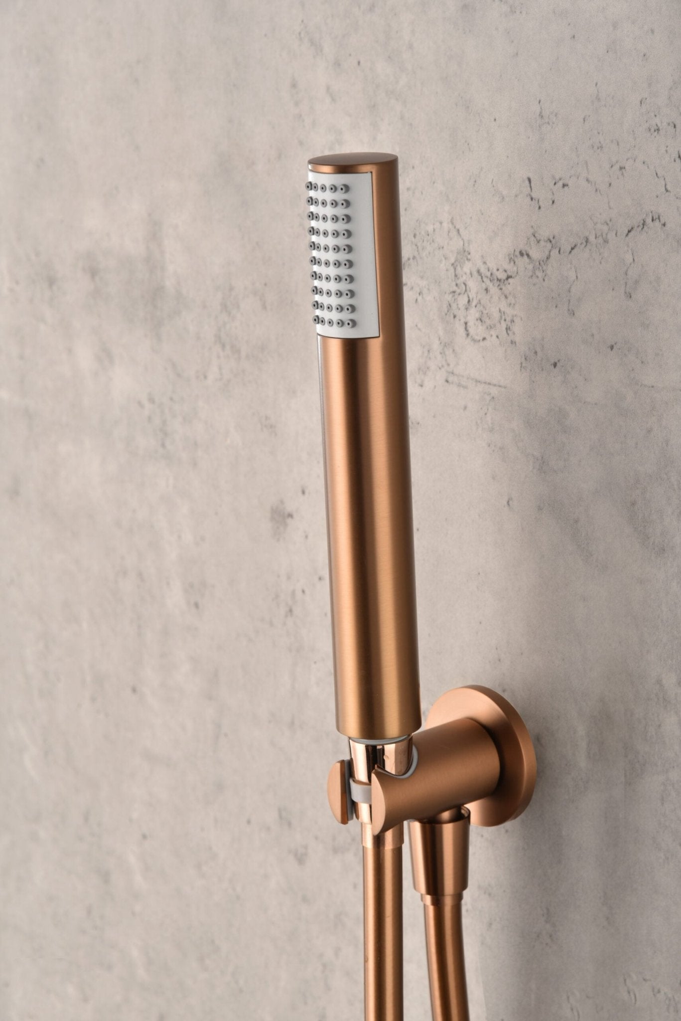 Imex - Conjunto ducha termostatico empotrado Monza oro rosa cepillado - BricoandPool