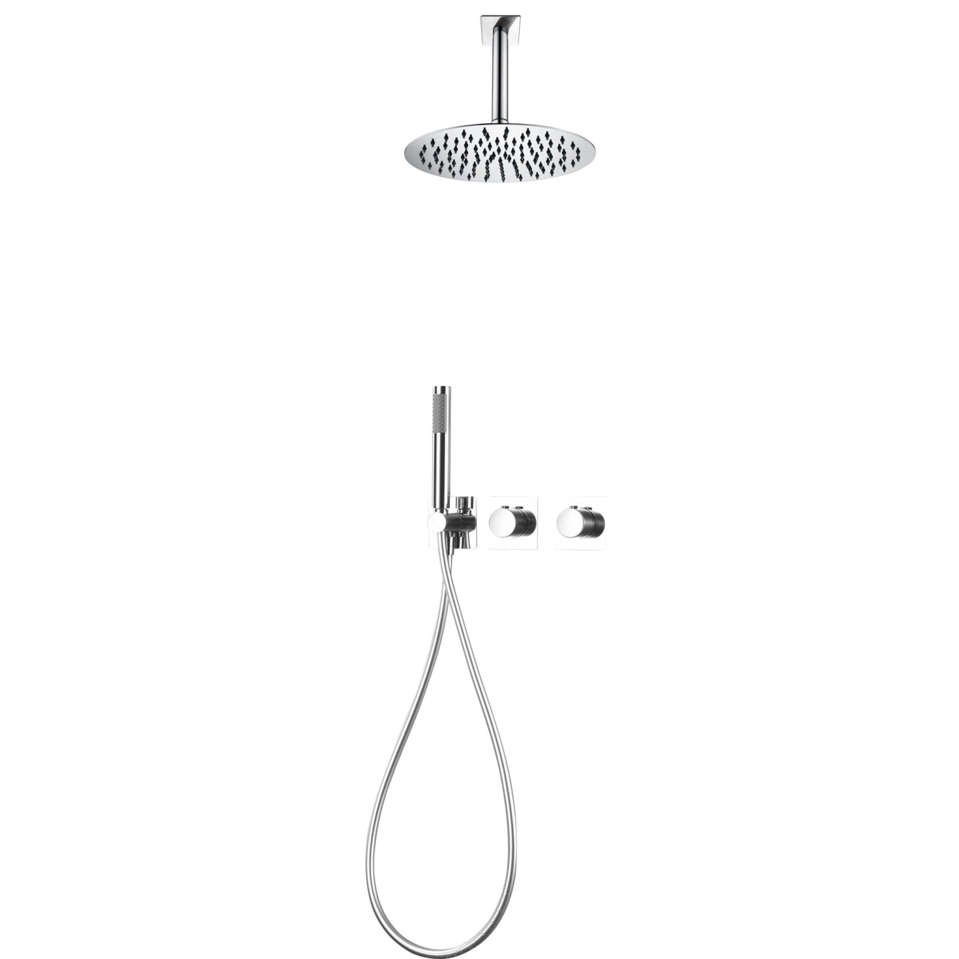 Imex - Conjunto ducha termostatico empotrado Nepal - BricoandPool