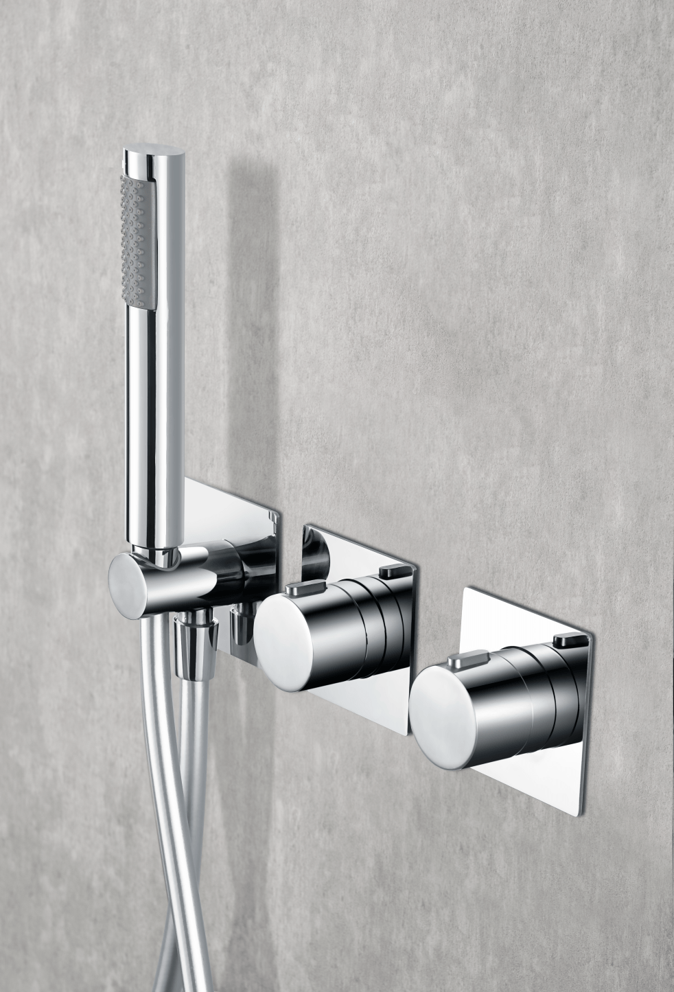 Imex - Conjunto ducha termostático empotrado Tíbet cromo - BricoandPool