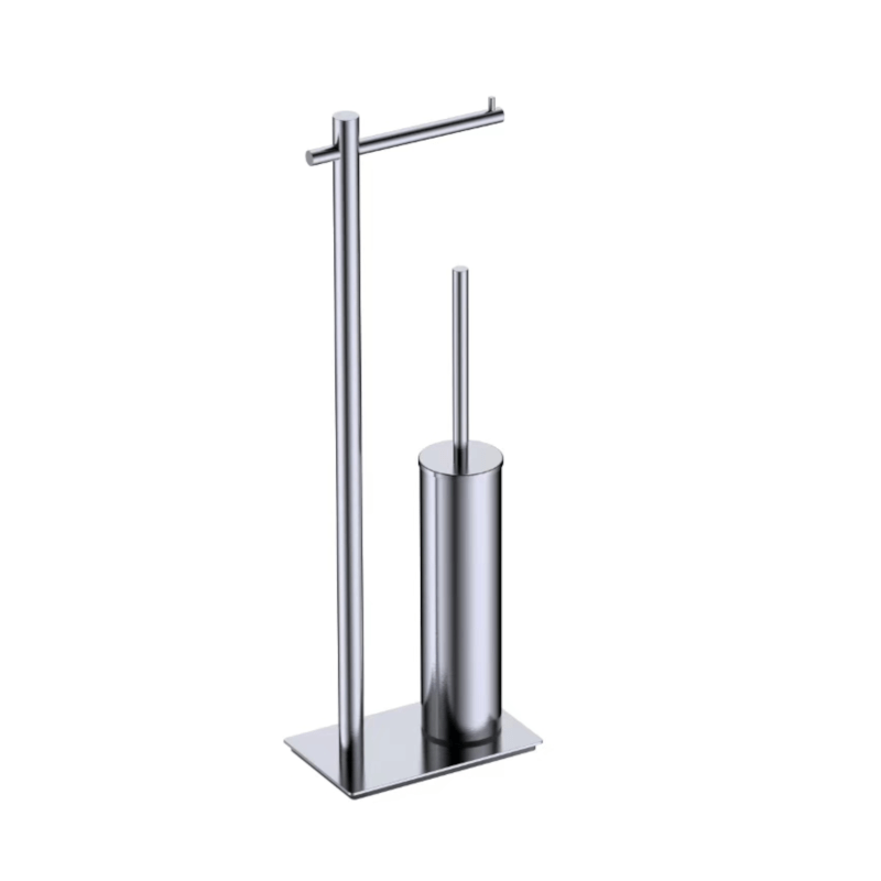 Imex - Escobillero con portarrollos Practic cromo - BricoandPool