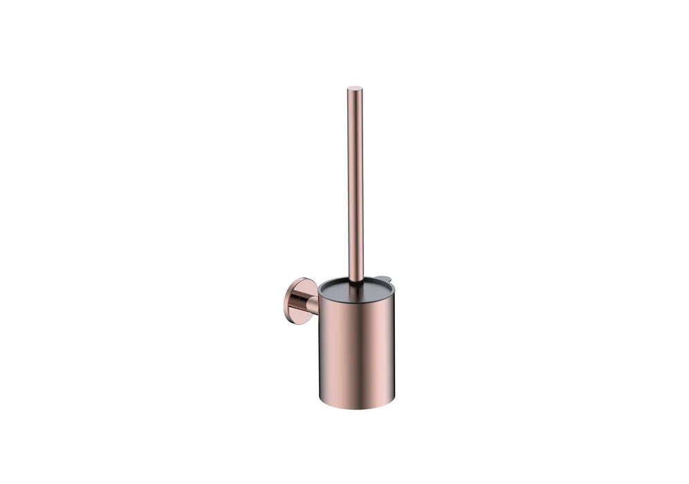 Imex - Escobillero pared Essential oro rosa cepillado - BricoandPool