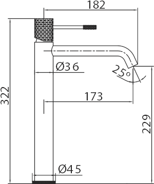 Imex – Génova grifo monomando de lavabo alto negro mate - BricoandPool