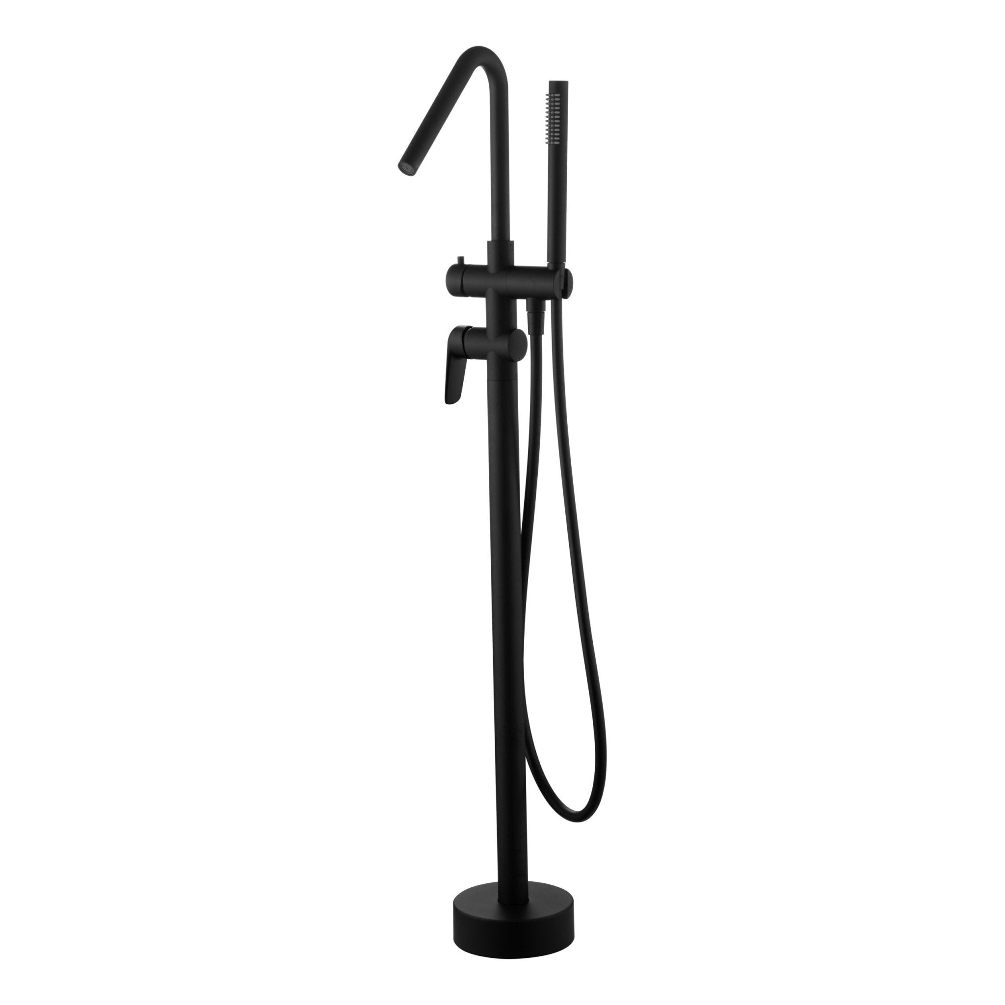 Imex - Grifo de bañera exenta Bélgica negro mate - BricoandPool
