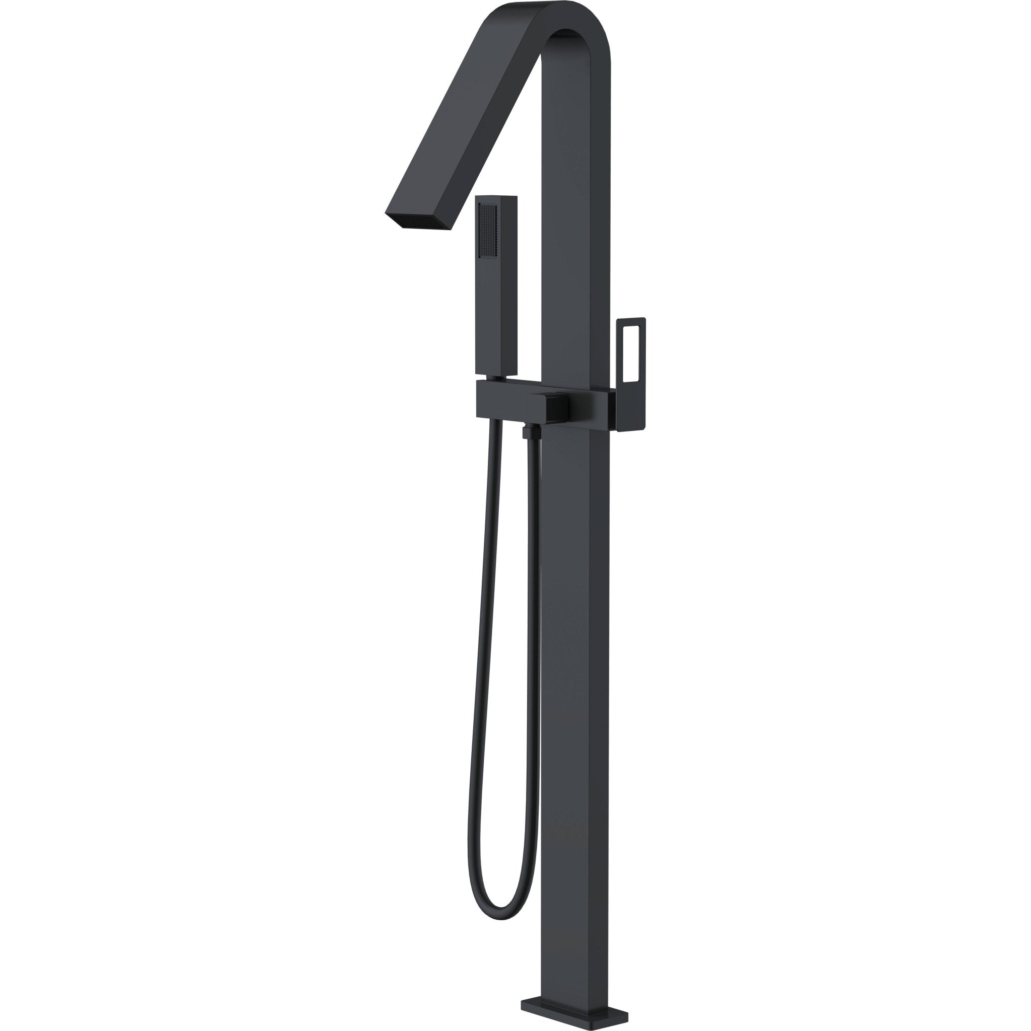 Imex - Grifo de bañera exenta Suecia negro mate - BricoandPool