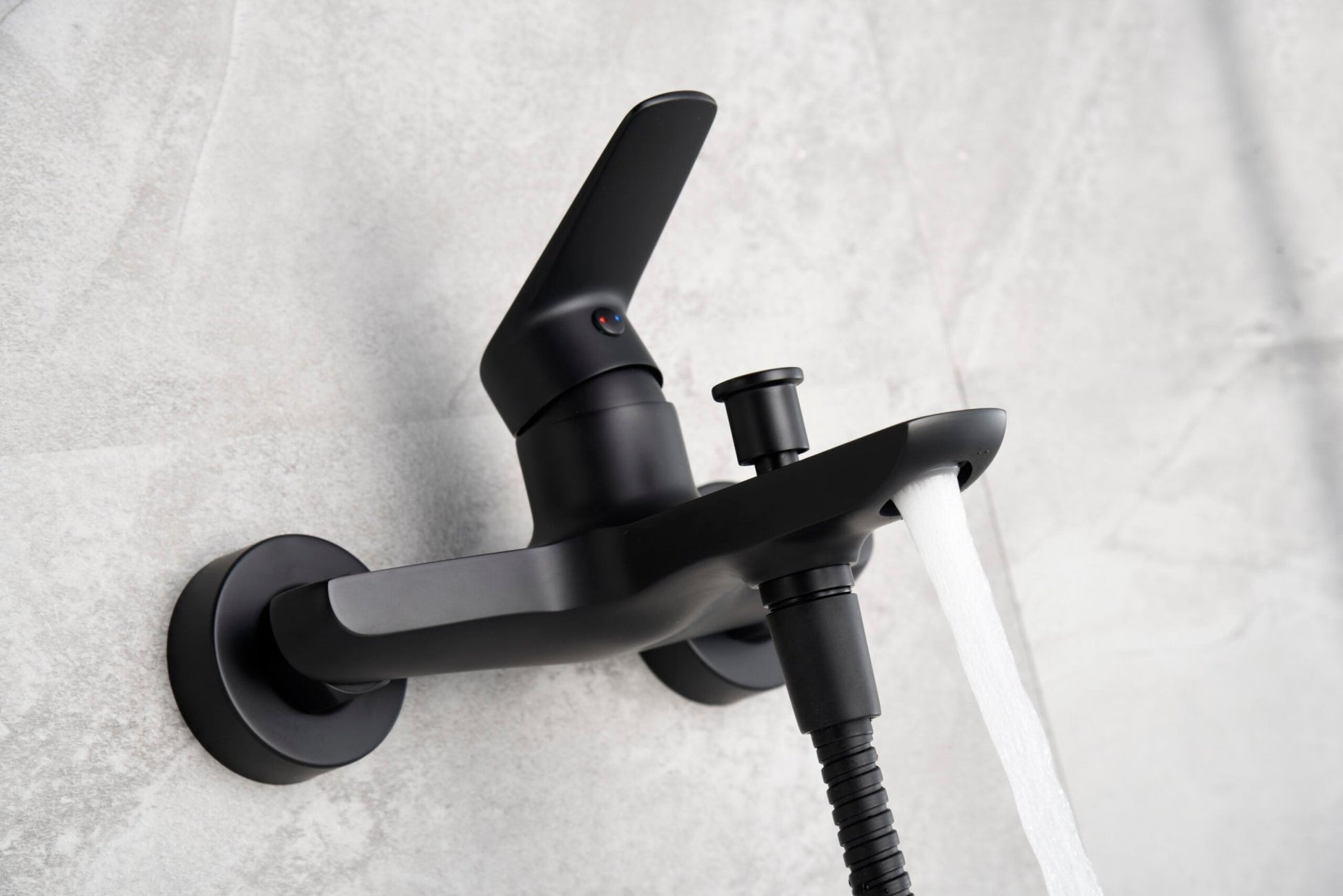 Imex - Grifo de baño/ducha Bélgica negro mate - BricoandPool