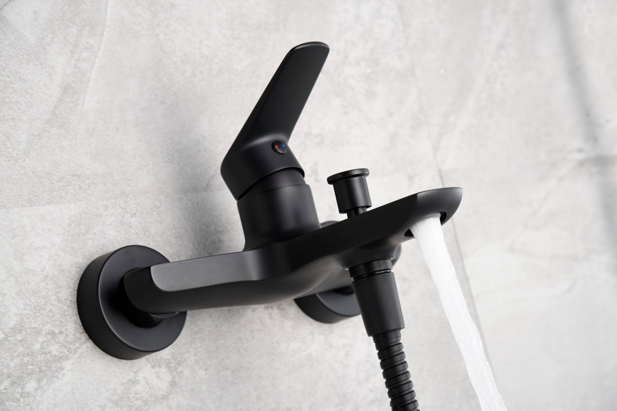Imex - Grifo de baño/ducha Bélgica negro mate - BricoandPool