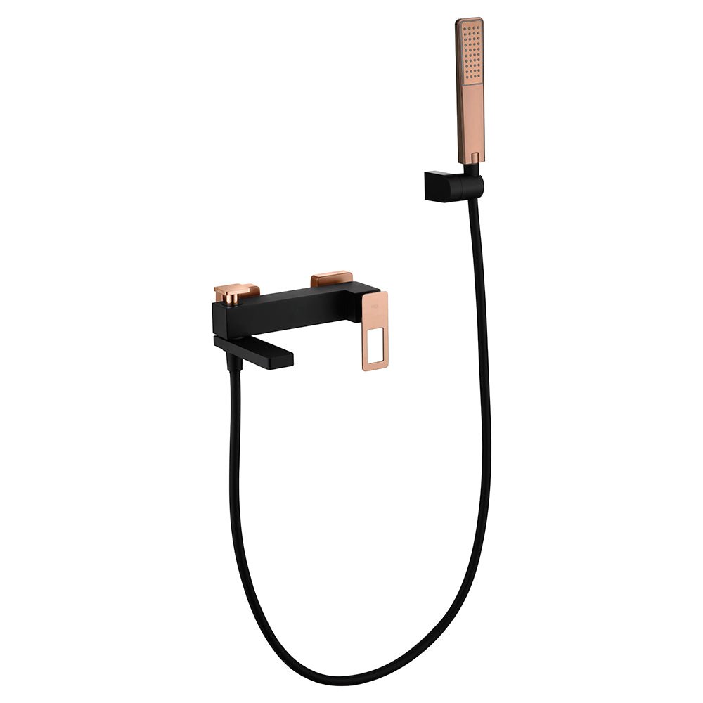 Imex - Grifo de baño/ducha Suecia negro oro rosa - BricoandPool