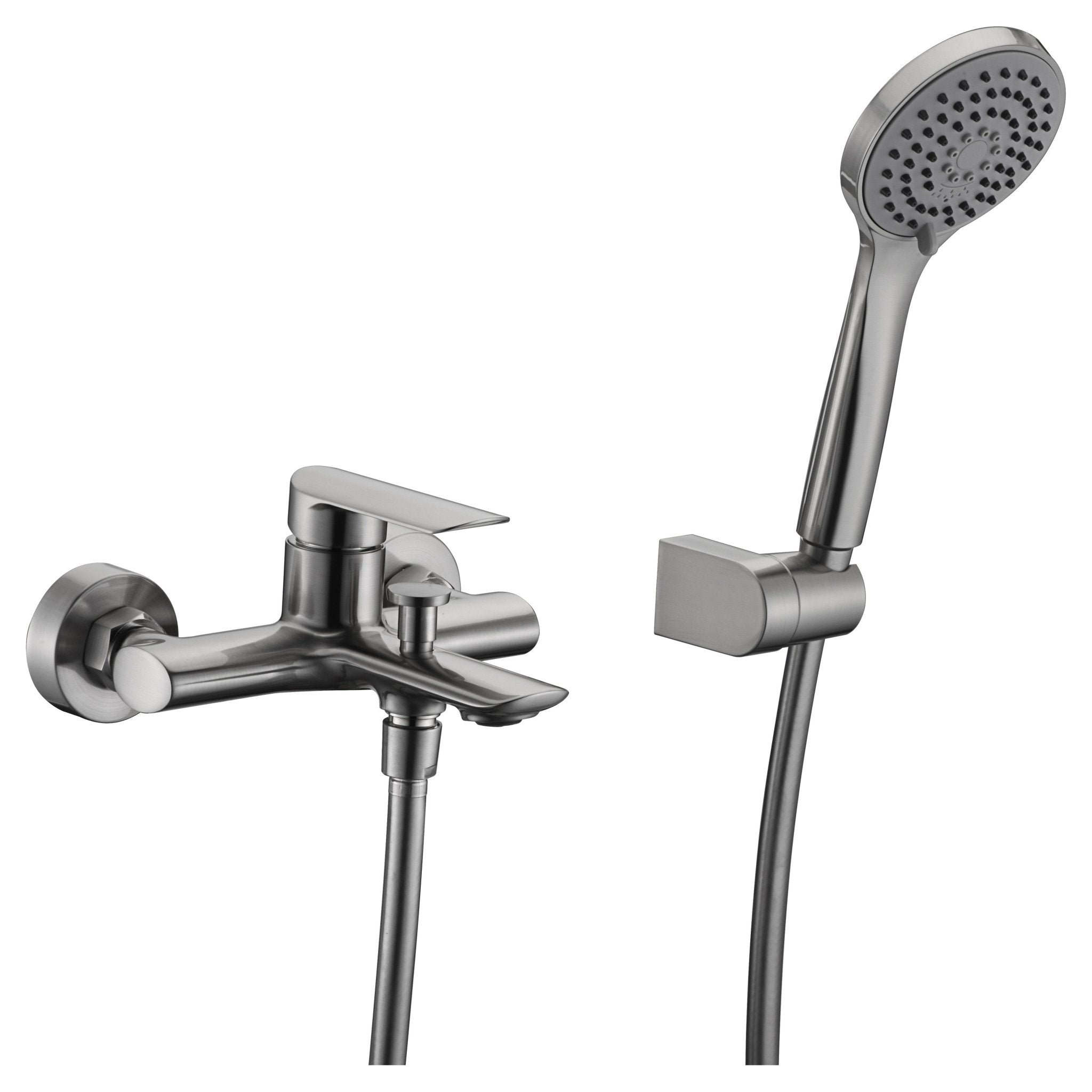 Imex - Grifo de baño/ducha Ural níquel cepillado - BricoandPool
