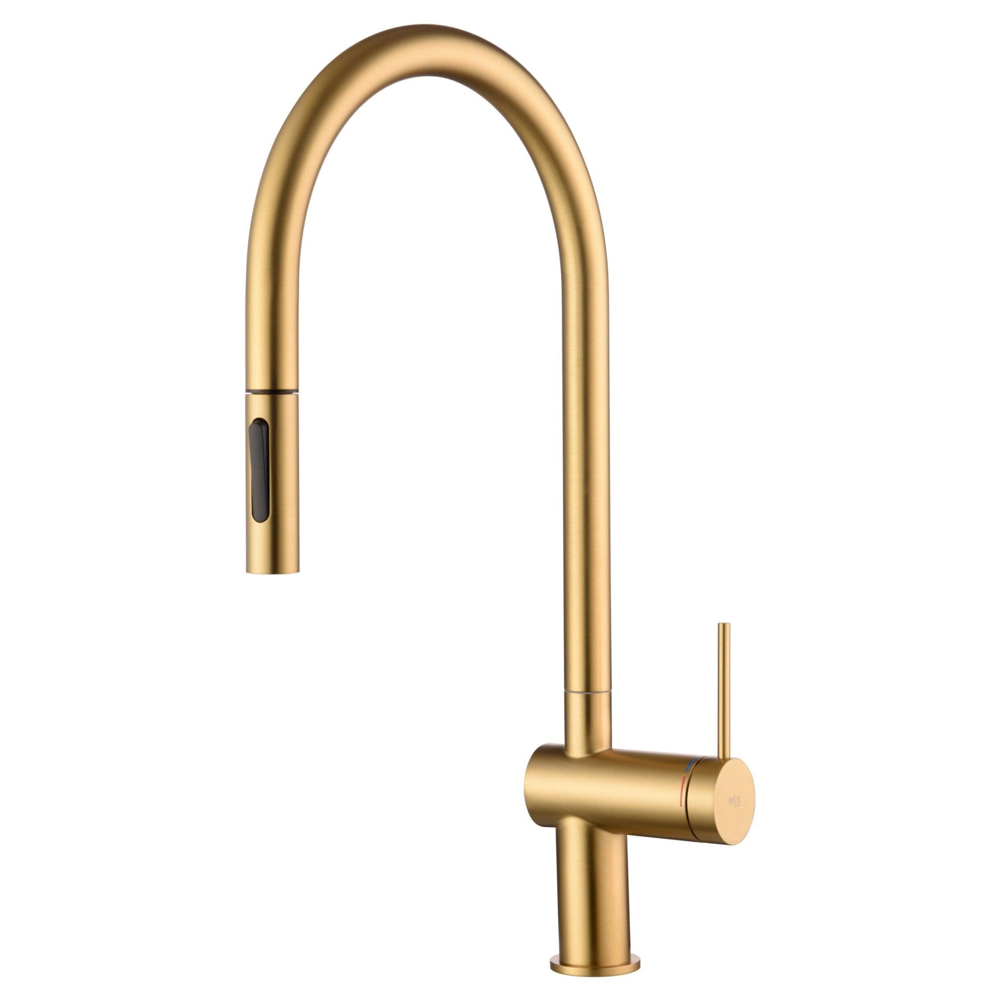 Imex - Grifo de cocina BERNA oro cepillado - BricoandPool
