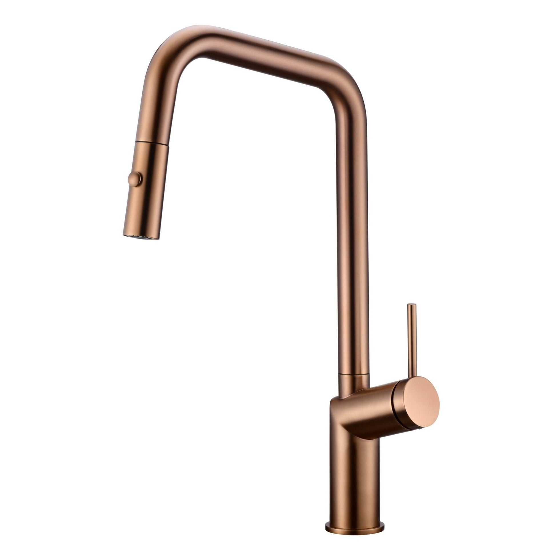 Imex - Grifo de cocina BONN oro rosa cepillado - BricoandPool