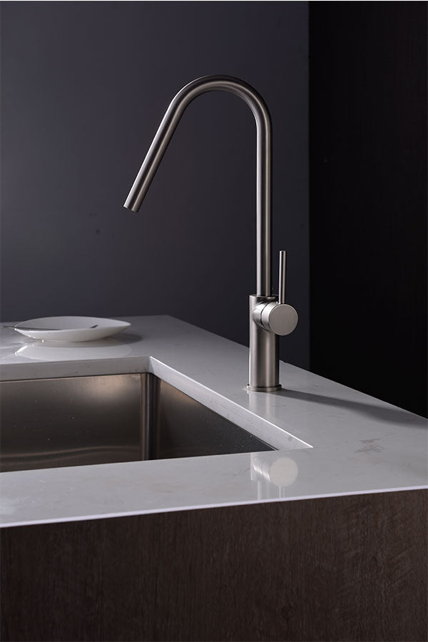 Imex - Grifo de cocina KENIA n’quel cepillado - BricoandPool